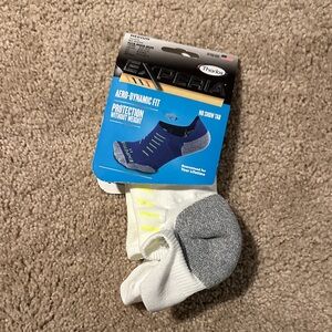Thorlo No Show Athletic Socks - White, Gray, and Lime